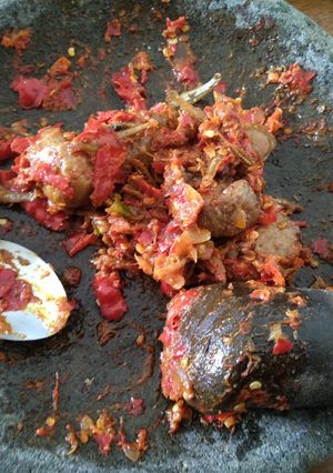 Foto resep 2. Bakso Teri Penyet
