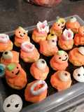 Plateau de choux gourmands d'halloween