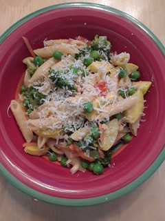 A picture of Pasta Primavera.