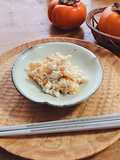 Japanese persimmon salad dressed with "Tofu"