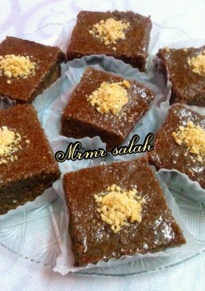 A picture of Chocolate Basbousa 🍫🍫.