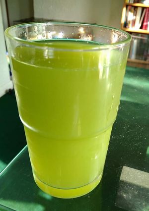 A picture of Cucumber,Lime and Ginger drink.