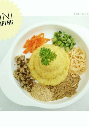 Foto resep Resep MPASI 10m+ - Mini Tumpeng (Nasi Kuning)