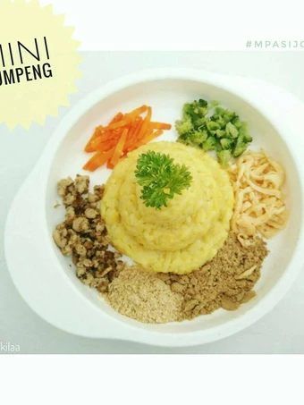 Langkah Mudah untuk Menyiapkan Resep Resep MPASI 10m+ - Mini Tumpeng (Nasi Kuning) yang Menggugah Selera Anti Ribet, Mantap Sekali