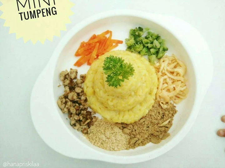 Langkah Mudah untuk Menyiapkan Resep Resep MPASI 10m+ - Mini Tumpeng (Nasi Kuning) yang Menggugah Selera Anti Ribet, Mantap Sekali