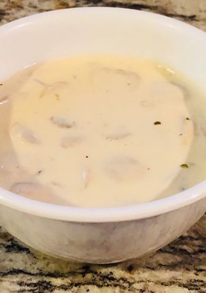 صورة لوصفة شوربة الكريمة بالفطر