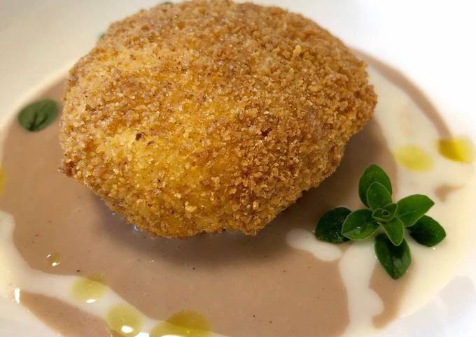 Ricetta di Ultimate Uovo croccante con gorgonzola e castagne