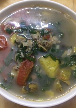 Hình của món Canh ngao dứa chua.
