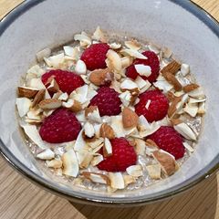 A picture of Almond Butter & Coconut Chia Seed Pudding.
