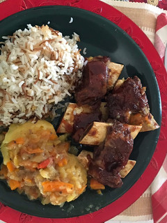 Una foto de Costillas de res bbq