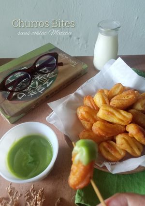 Foto resep Churros Bites saus Coklat Matcha