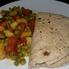 A picture of Aaloo mater gajer ki sabzi#desimeal.