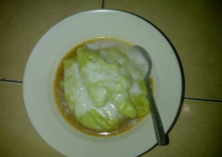 bubur sumsum hijau daun suji