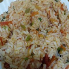 A picture of Vegetable rice#vegetablecontest.