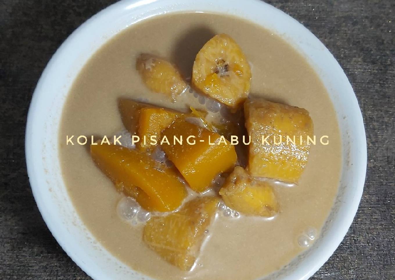 Kolak pisang-labu kuning