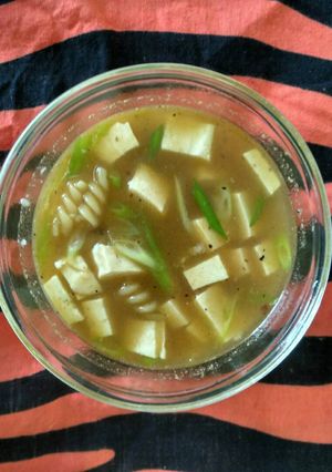 Foto resep Sup tahu makaroni