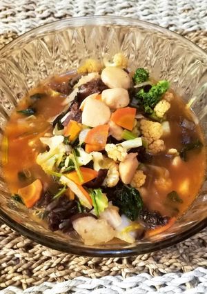 Foto resep 🍲 Capjay kuah scallop