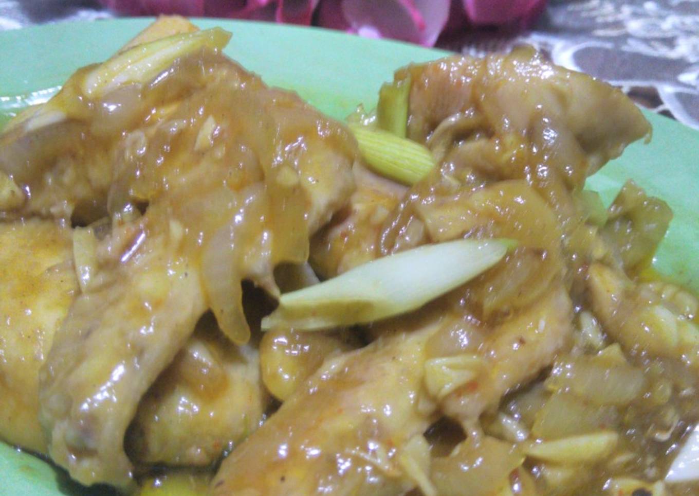 Sayap ayam saus steak ala rumahan