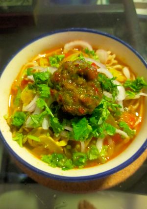 A picture of Veg. Thukpa.