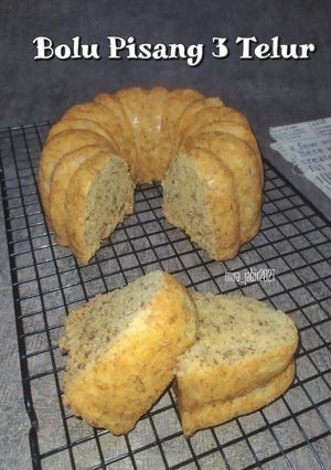 Foto resep Bolu Pisang Kukus (3 telur, tanpa mixer)