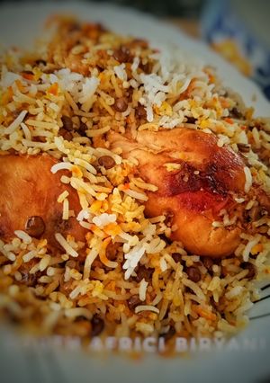 A picture of South African Biryani.