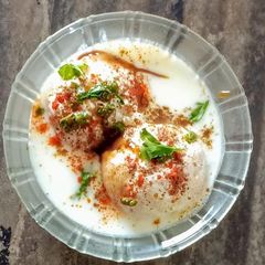 Instant Dahi wada in appepan A picture of Instant Dahi wada in appepan.