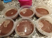 Una foto de flan sin horno