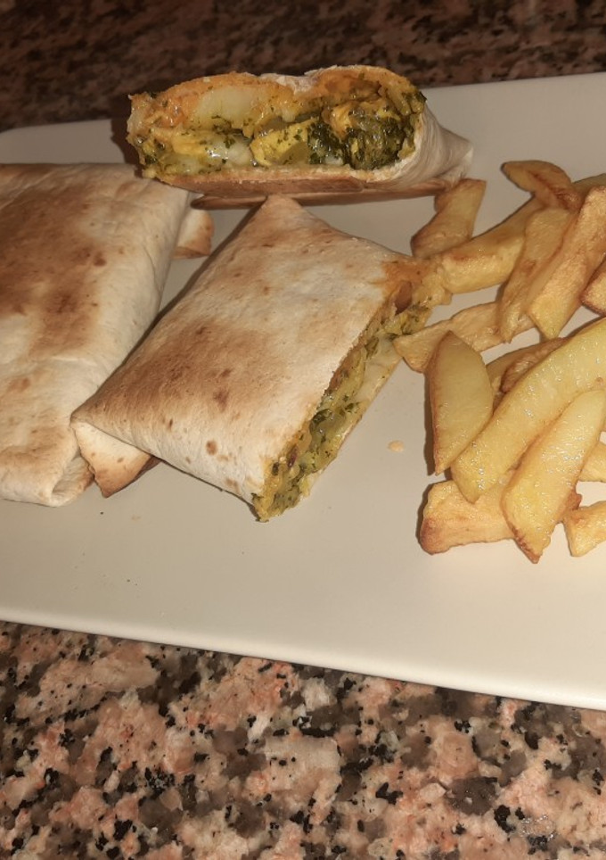 Una foto de Tacos caseros de pollo