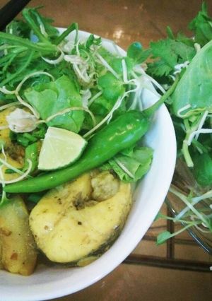 Hình của món Mỳ Quảng Cá Lóc.