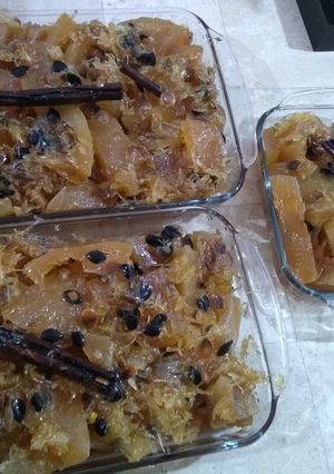 Una foto de Dulce de chilacayote