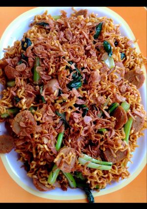 Foto resep Mie goreng bakso sapi
