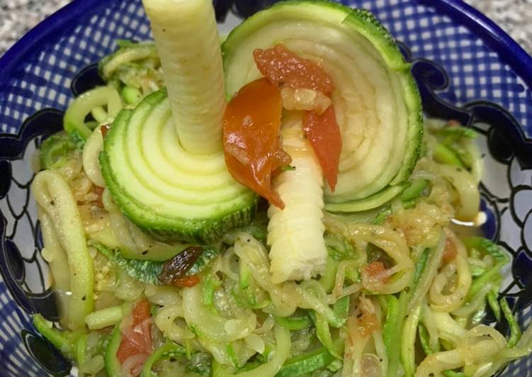 Espaguetti de zucchini “calabacitas”