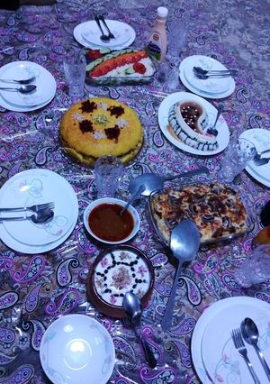 عکسی از دستور ته چین مرغ