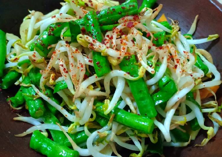 Tumis Kacang Panjang toge express