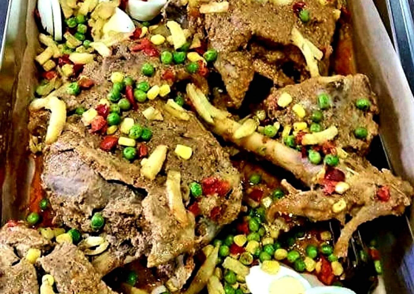 Mutton leg roast