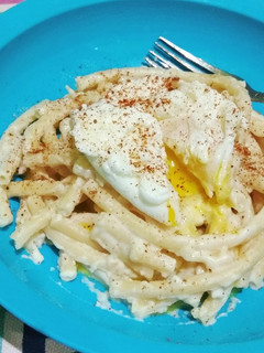 Foto resep Pasta Carbonara w/ Poached Egg