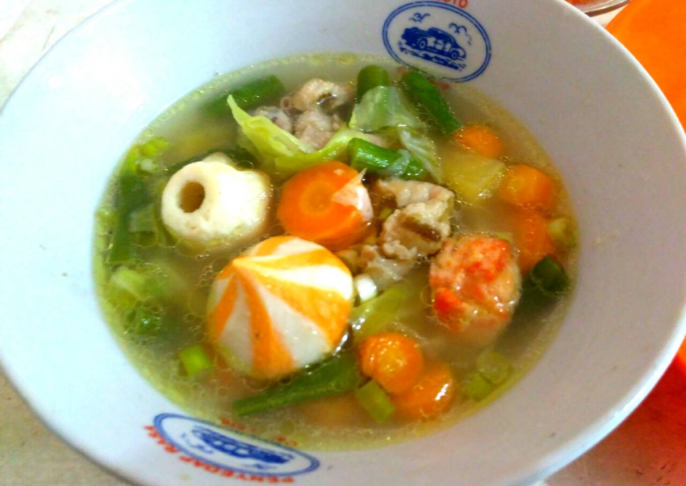 Sop Ayam dan Baso Sederhana