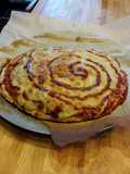Pizza queso y barbacoa