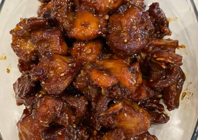 Bagaimana Menyiapkan Babi goreng madu ala maystar, Bisa Manjain Lidah