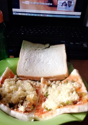 Foto resep Sarapan veggie sandwich simple fast