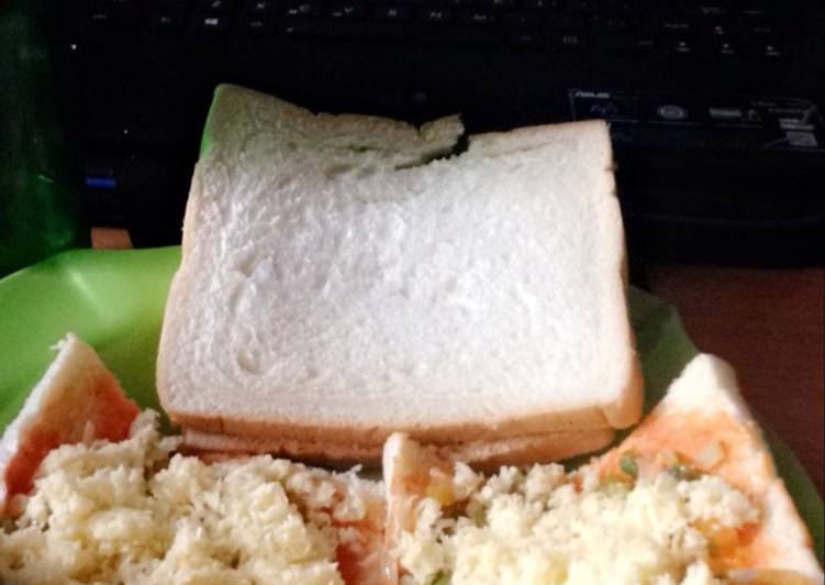 Bagaimana Membuat Sarapan veggie sandwich simple fast Anti Gagal