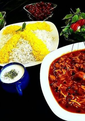 عکسی از دستور خورش خلال کرمانشاهی