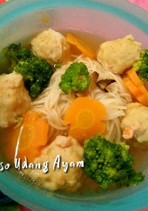 Foto resep Bakso Ayam Udang mpasi 1 tahun