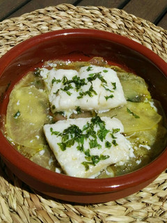 Una foto de Bacalao al horno con patatas
