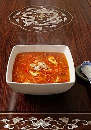 Zdjęcie przepisu Zupa pekińska z kurczakiem 🌶.
