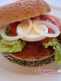 Una foto de Hamburguesa de pollo