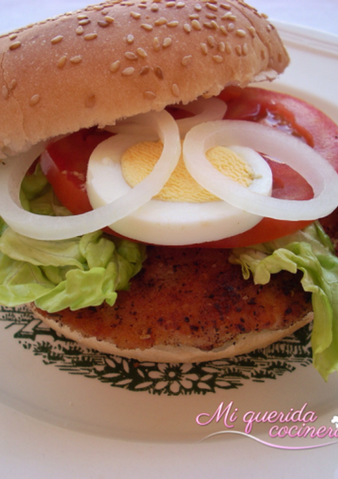 Una foto de Hamburguesa de pollo