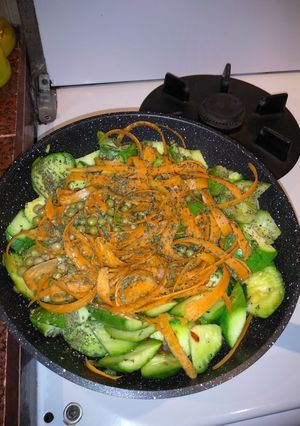 Una foto de Salteado de verduras