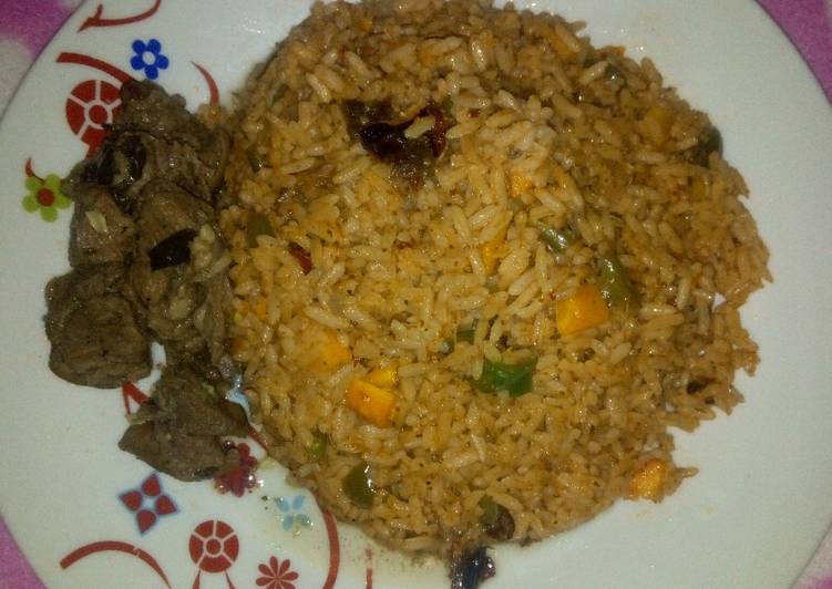 Recipe of Perfect Jollof rice &amp; Pepper Soup