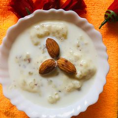 Sabudana Khoya payas A picture of Sabudana Khoya payas.